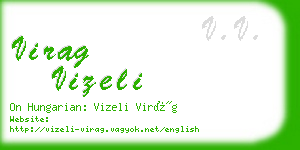 virag vizeli business card